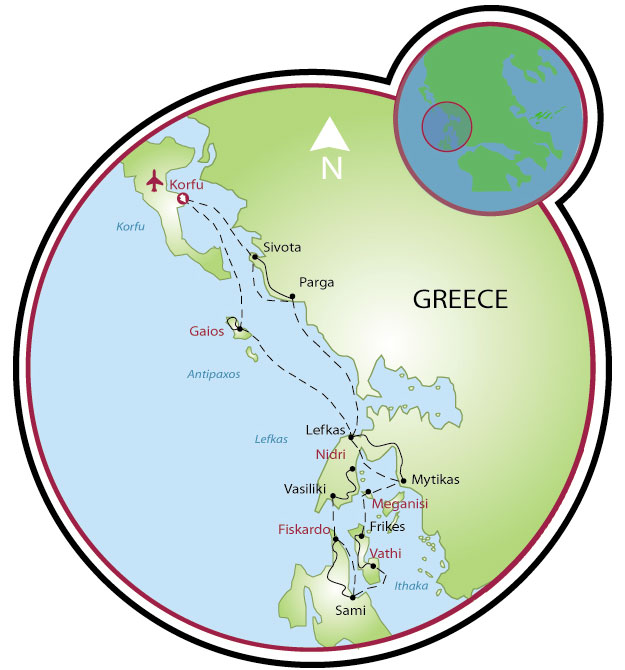 Mappa Grecia Ionica